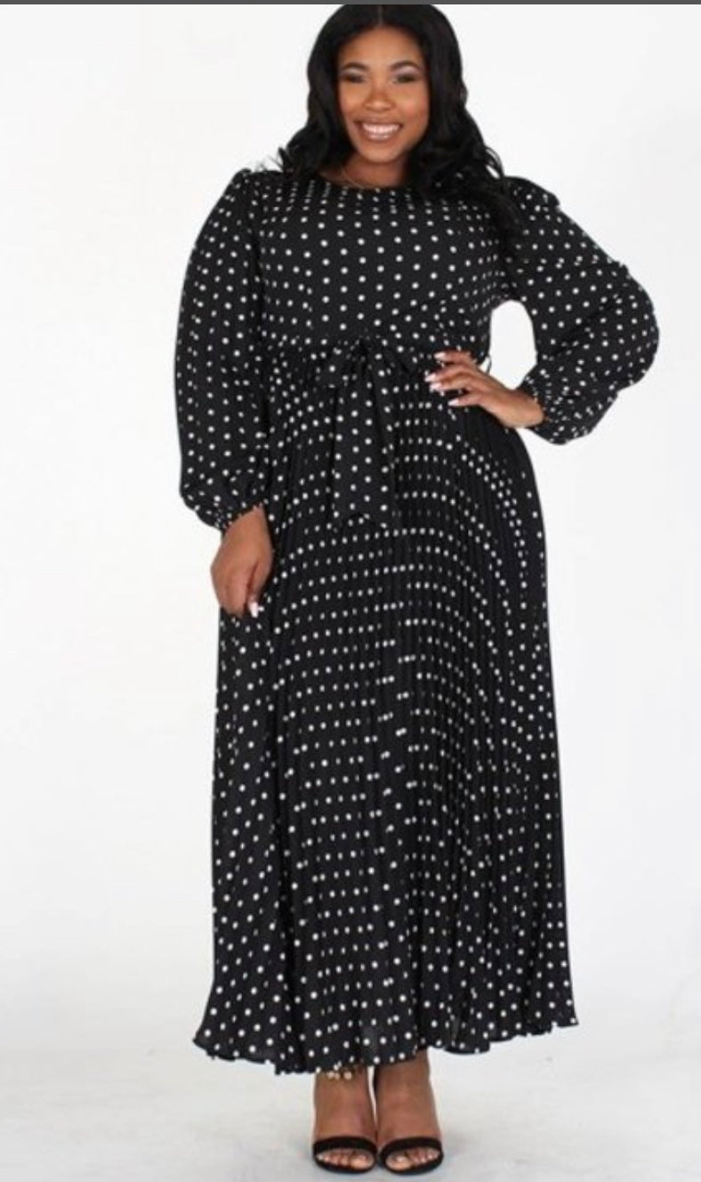 Polka Dot Maxi Dress